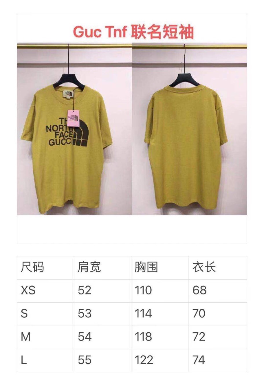 THE NORTH FACE * GUCCI Printing T-shirt