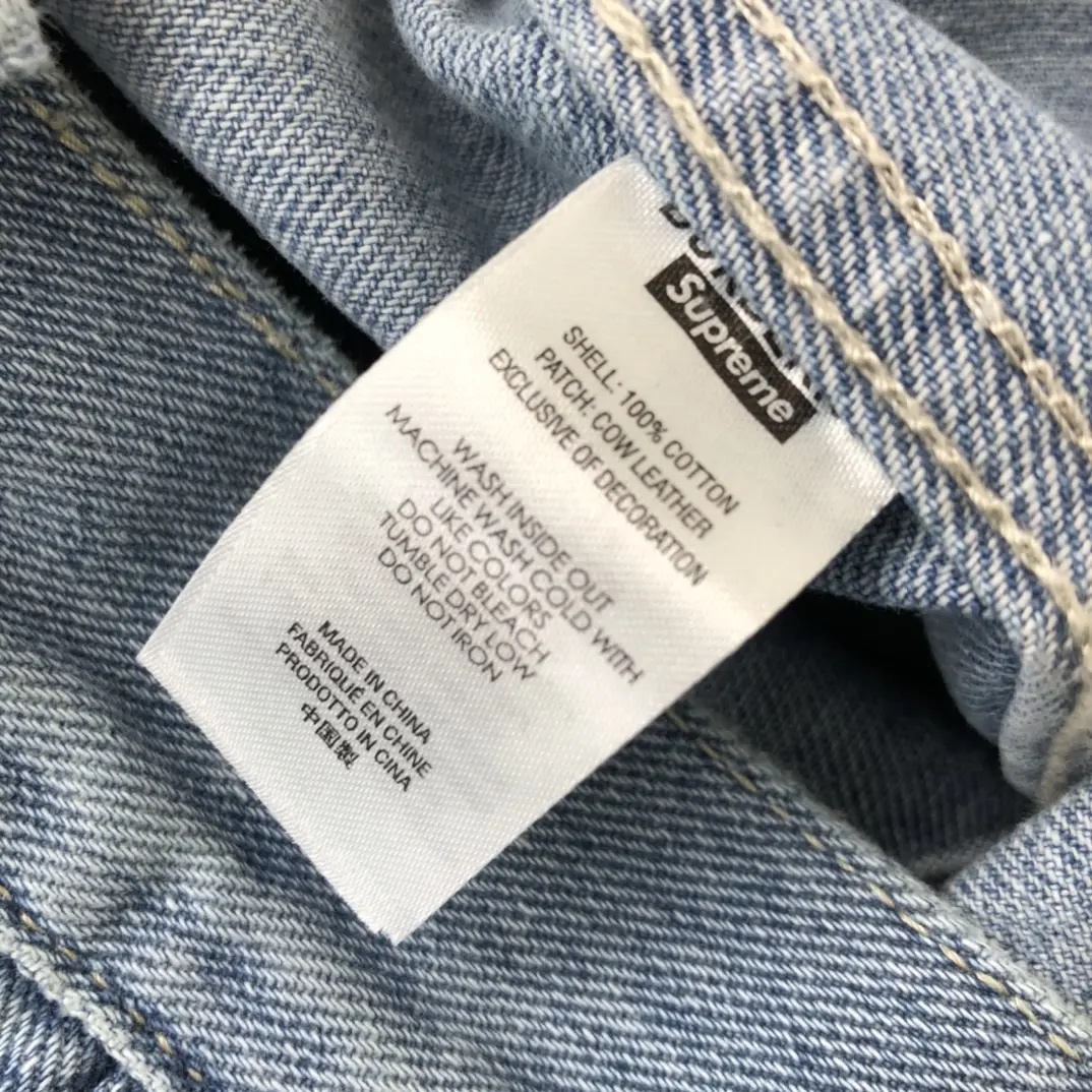 Supreme x Burberry 2022ss fashion Jeans