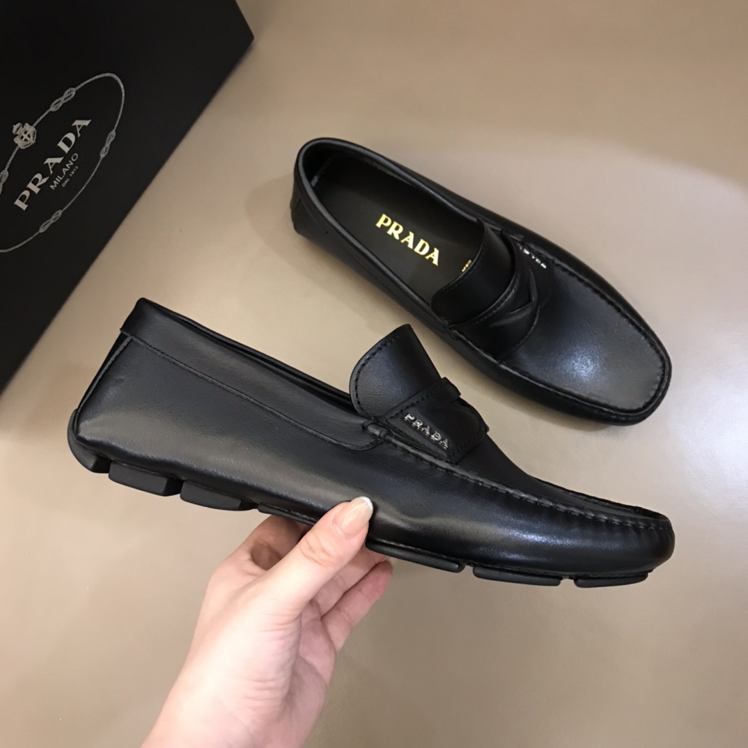 Prada Boot Brushed rois leather and nylon