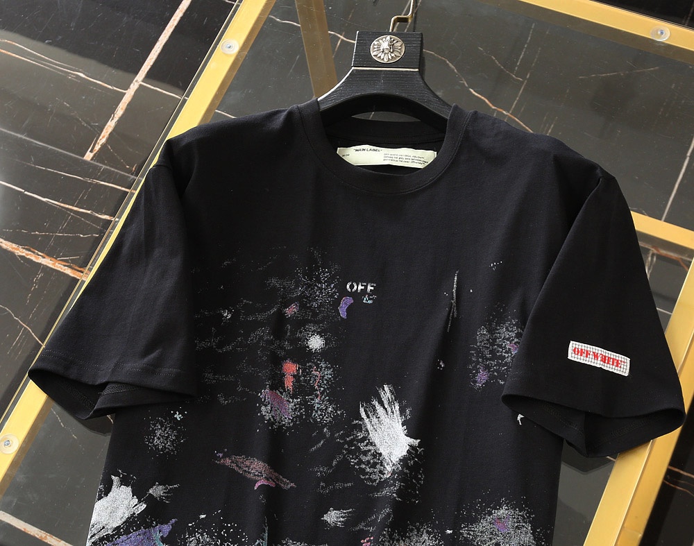 Off-White T-shirt Caravaggio Arrows S in Black