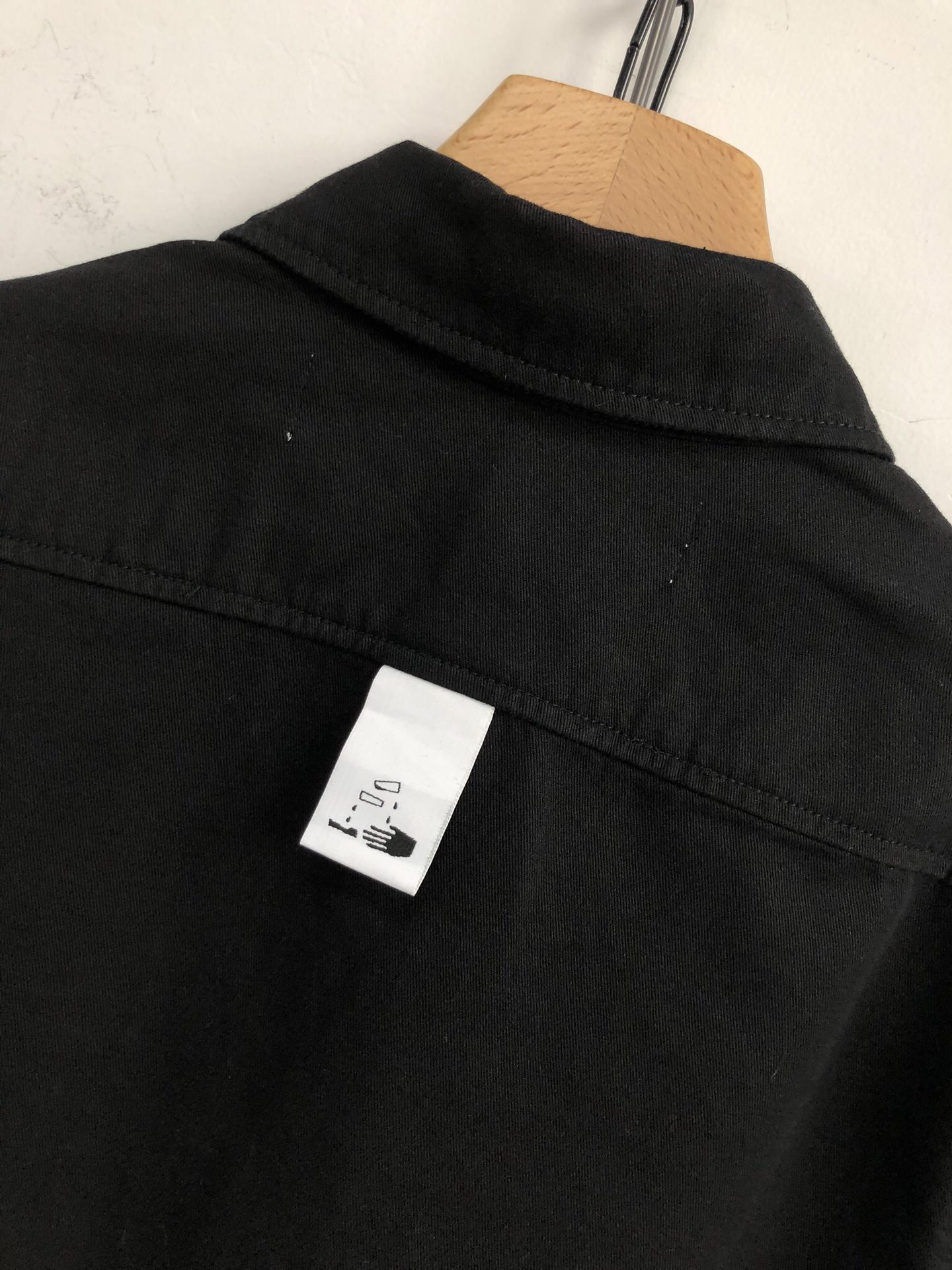 Off-White Jacket slim fit denim in Black