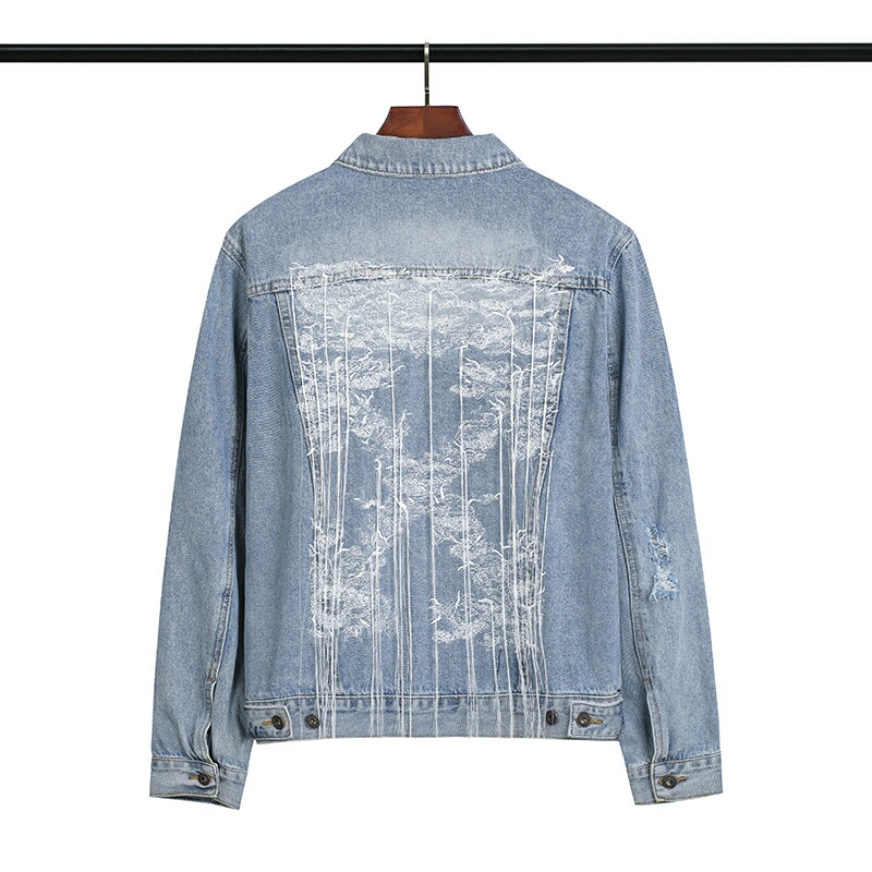 Off-White Jacket Jeans Water Wash in Blue