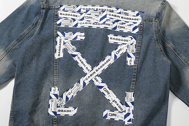 Off-White Jacket Jeans Water Wash in Blue