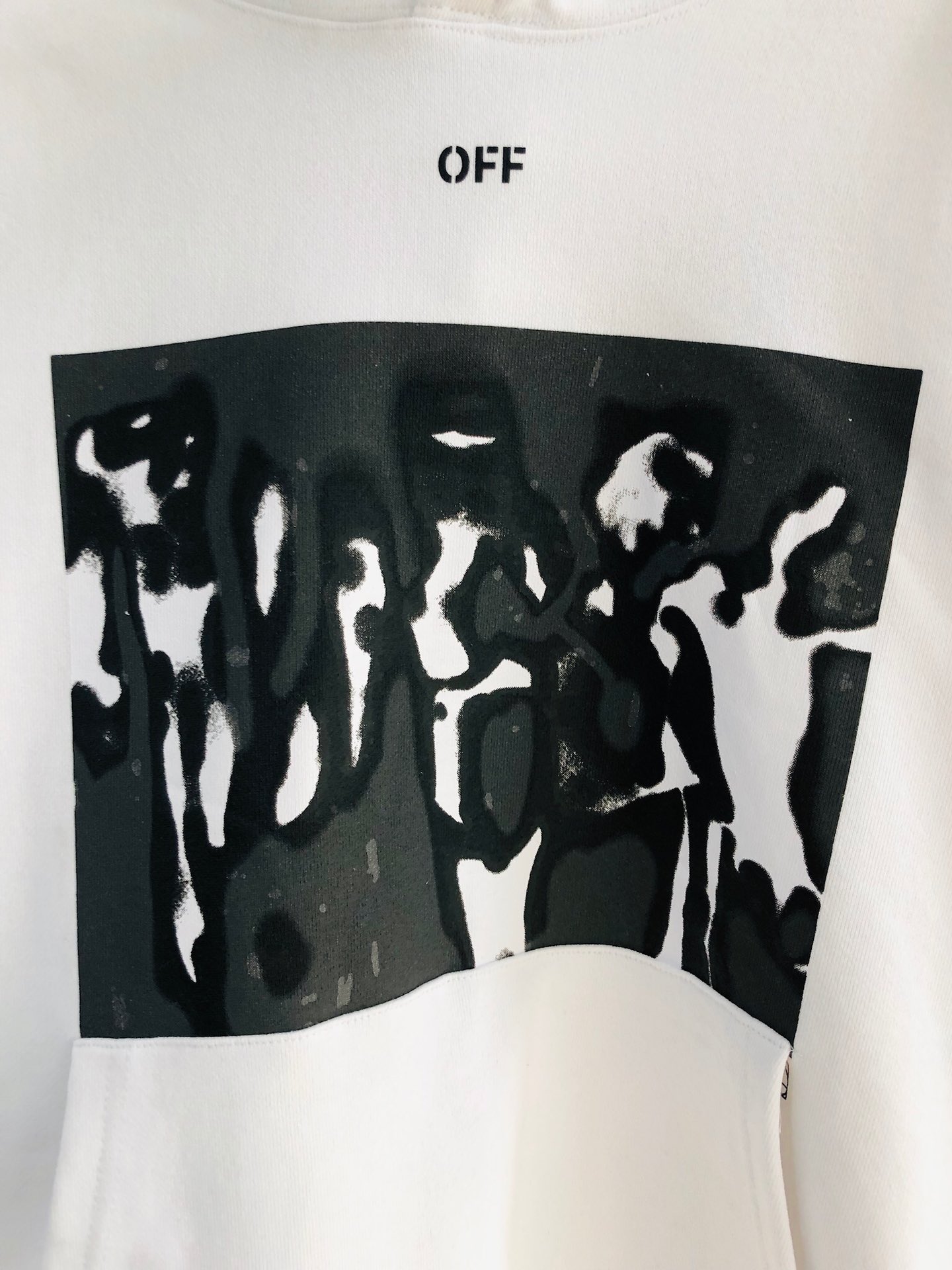 Off-White Hoodie Logo Cotton in White