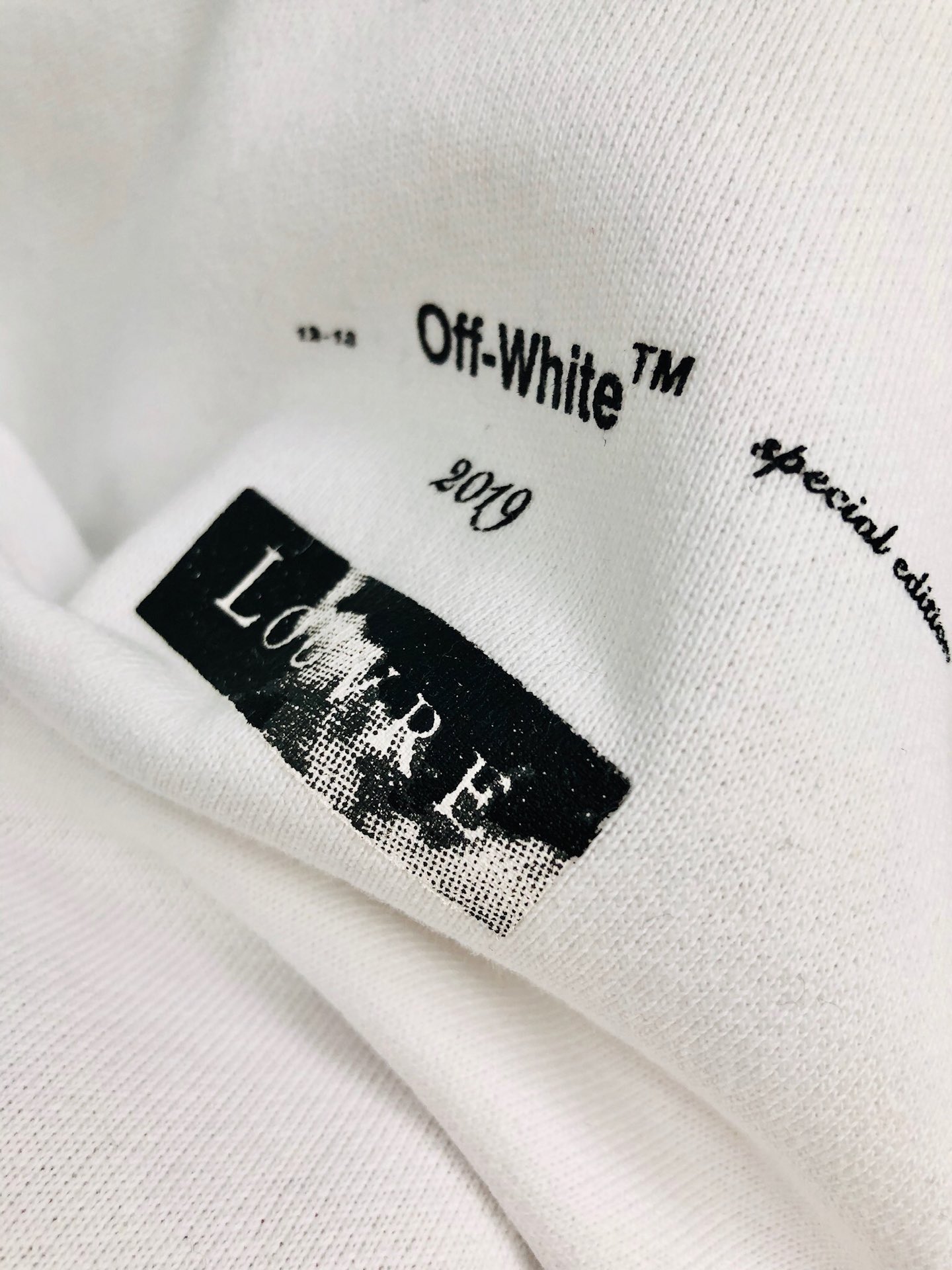 Off-White Hoodie Logo Cotton in White