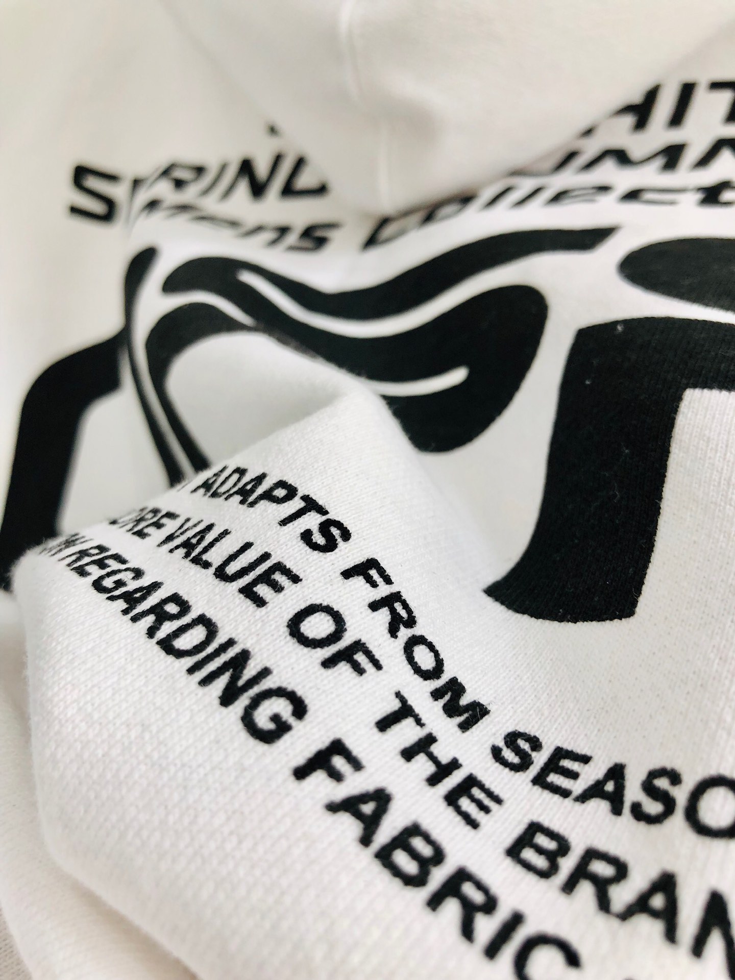 Off-White Hoodie Logo Cotton in White