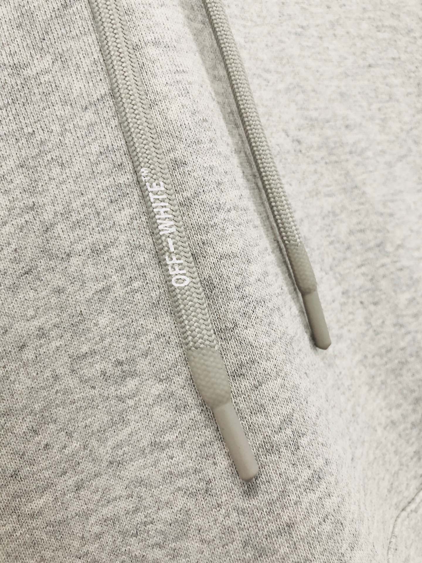 Off-White Hoodie Logo Cotton in Gray