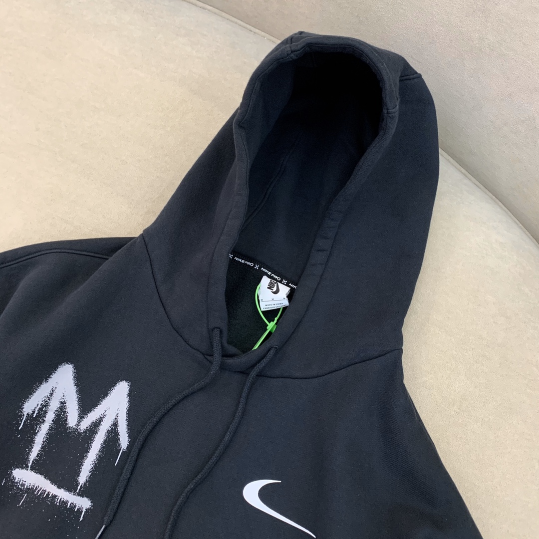 Off-White Hoodie Logo Cotton in Black