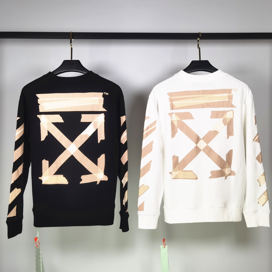 Off-White Hoodie Degradé Arrows in White