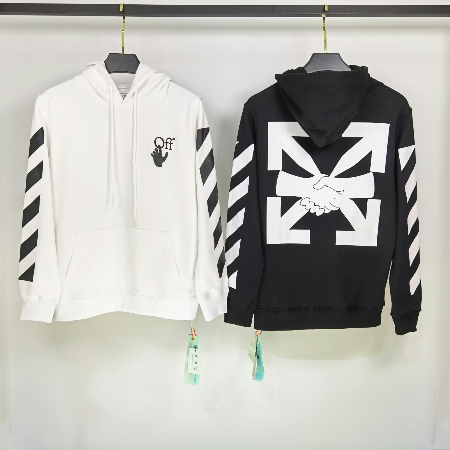 Off-White Hoodie Degradé Arrows in Black