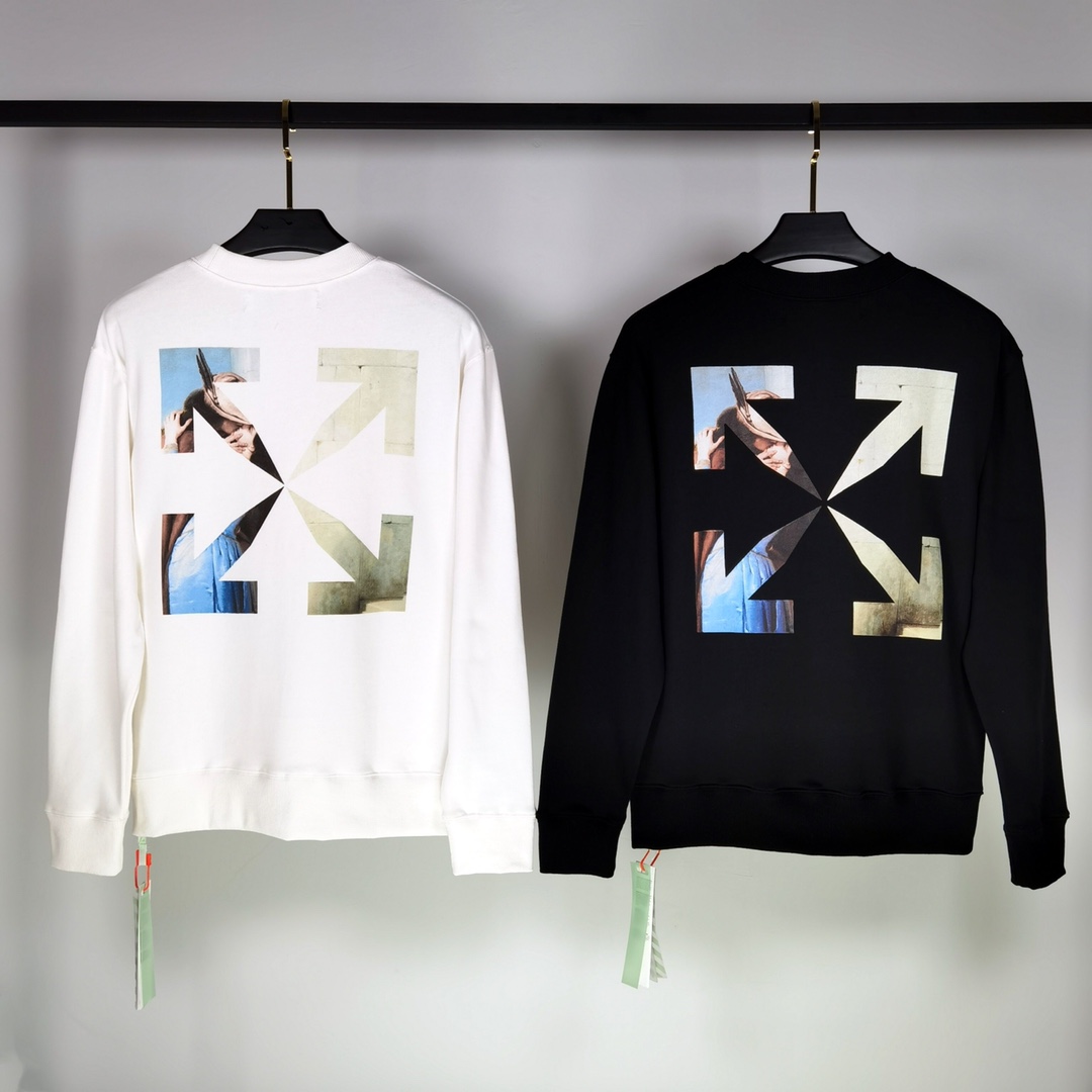 Off-White Hoodie Degradé Arrows in Black