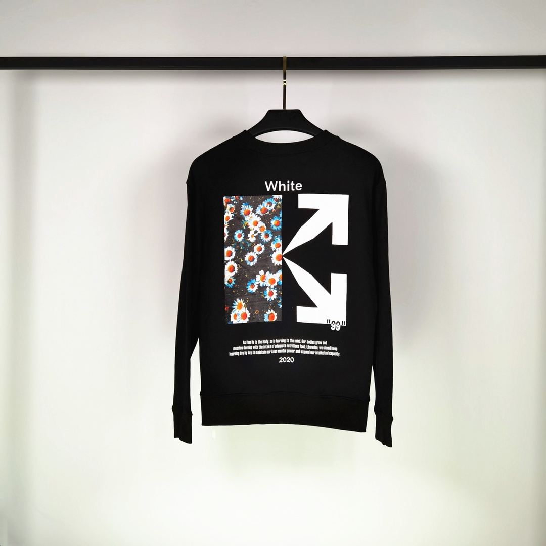 Off-White Hoodie Degradé Arrows in Black