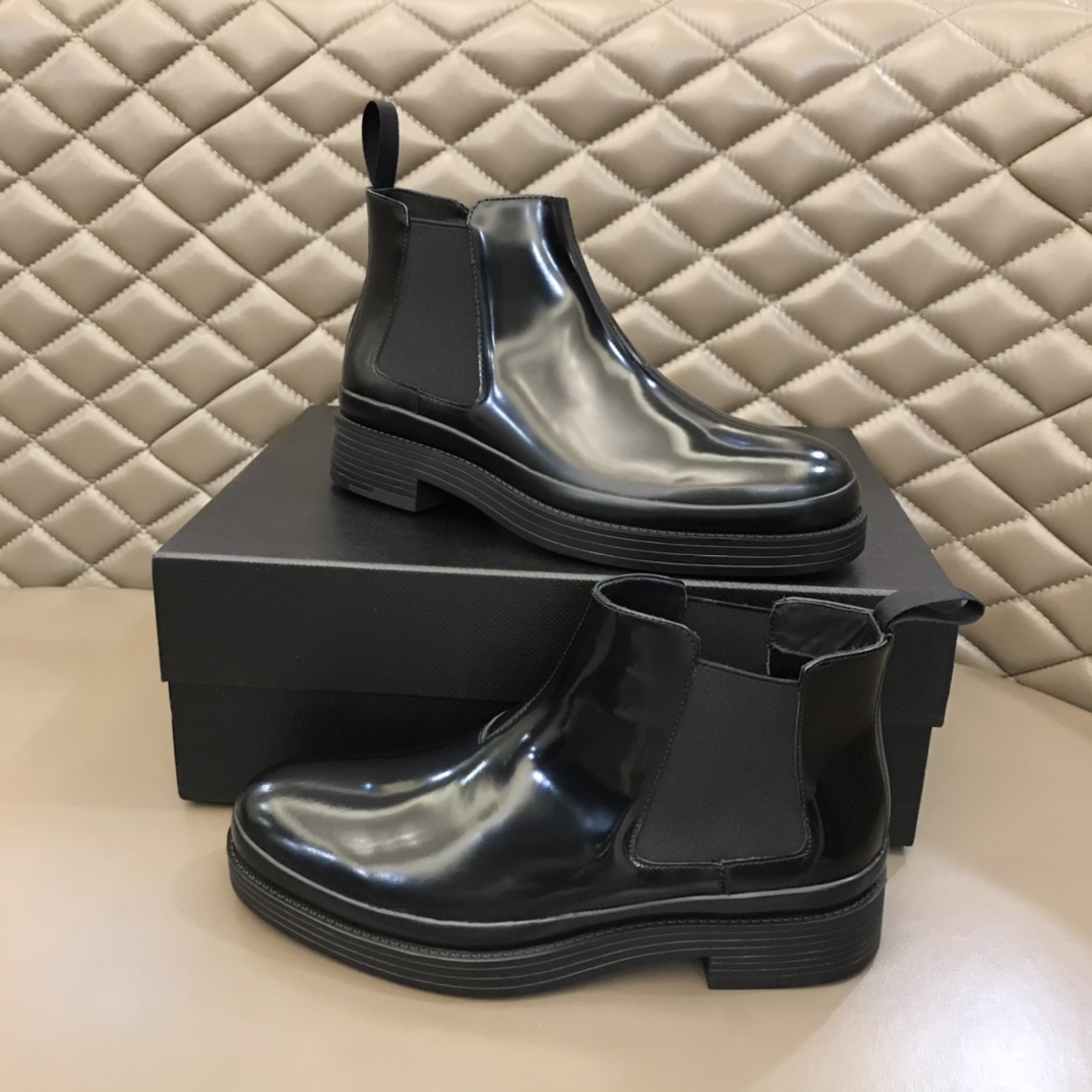 Prada Boot Brushed calf leather Chelsea