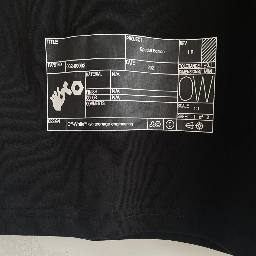 Off-White 2022SS new  T-Shirt in black