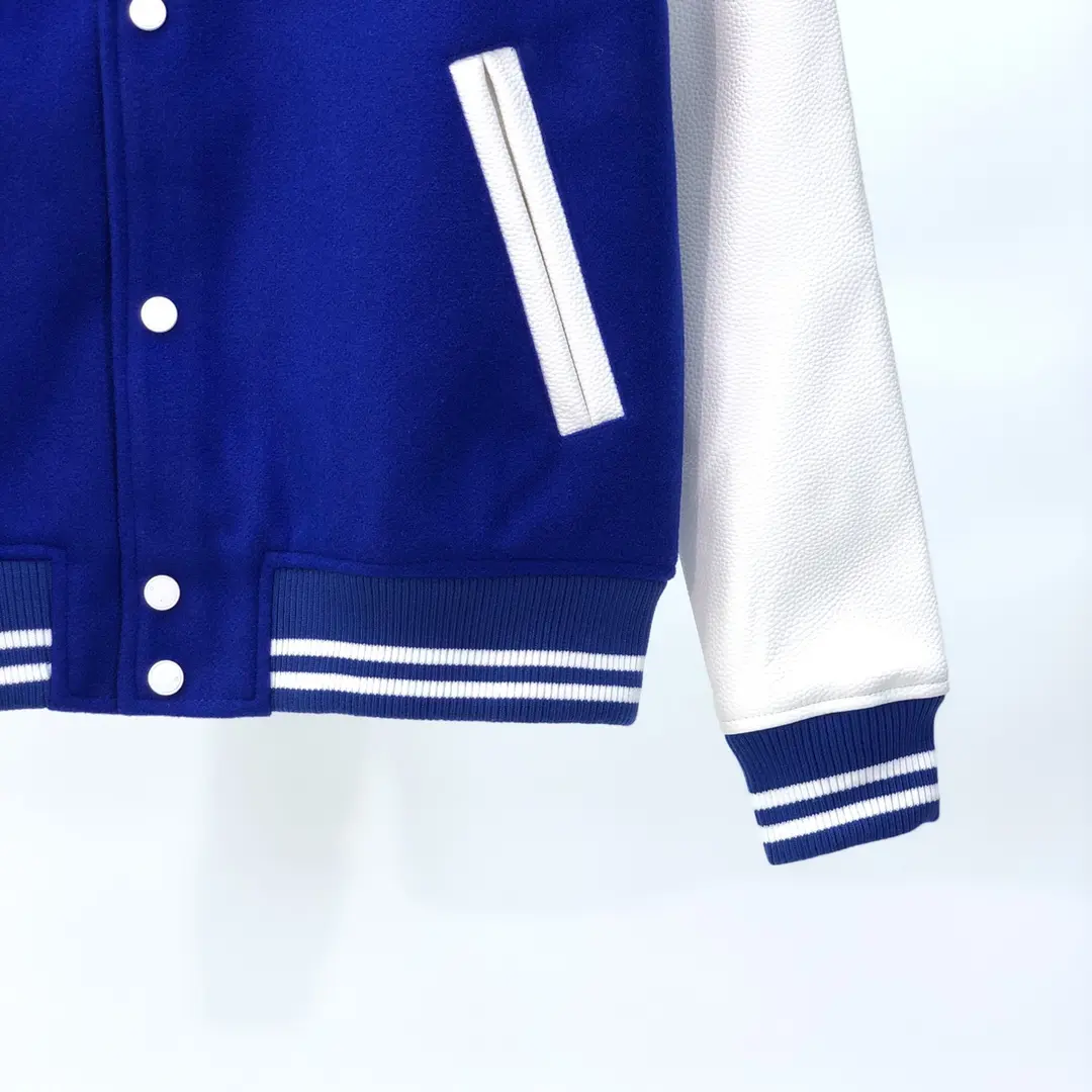 Off-White 2022AW New Varsity Jacket in blue