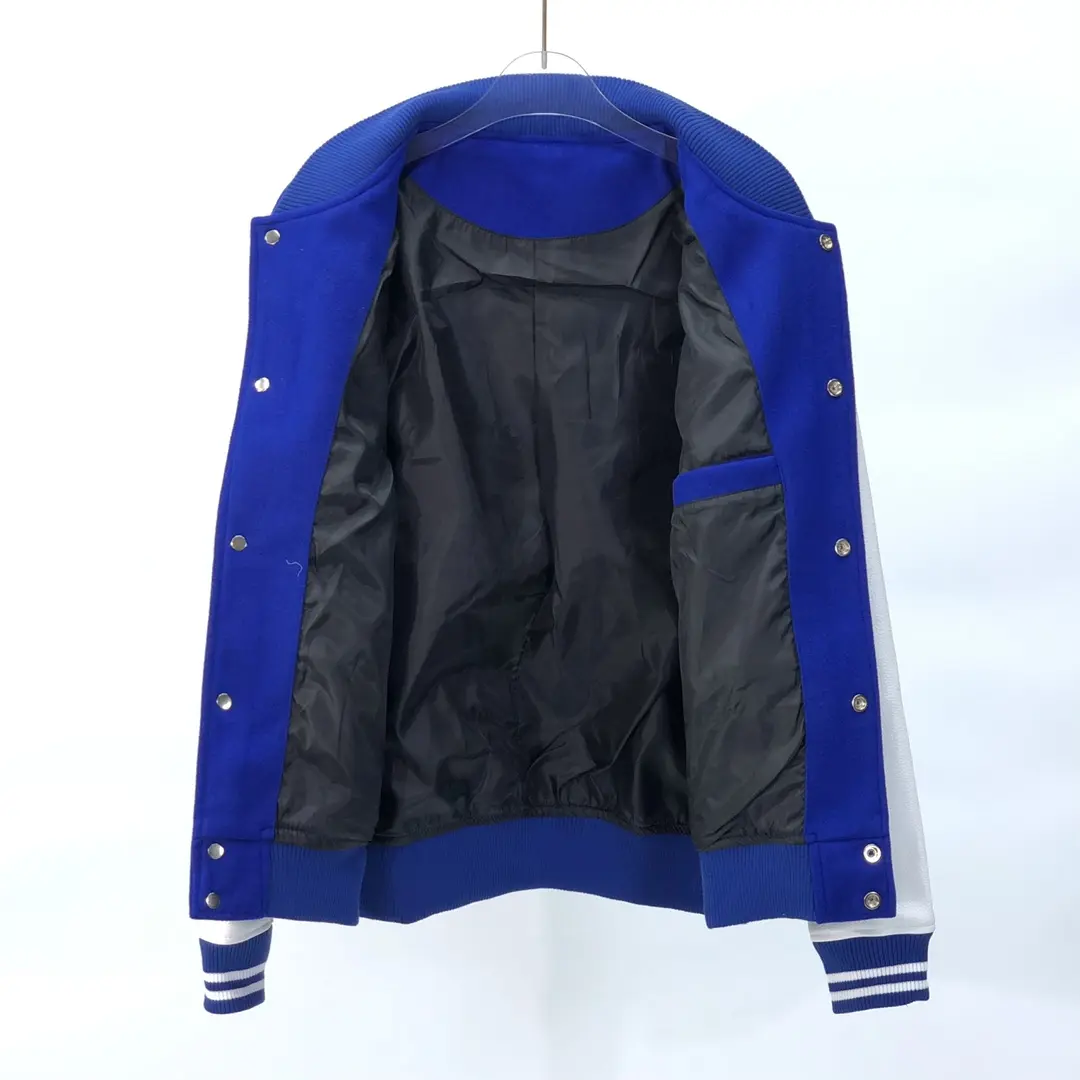 Off-White 2022AW New Varsity Jacket in blue