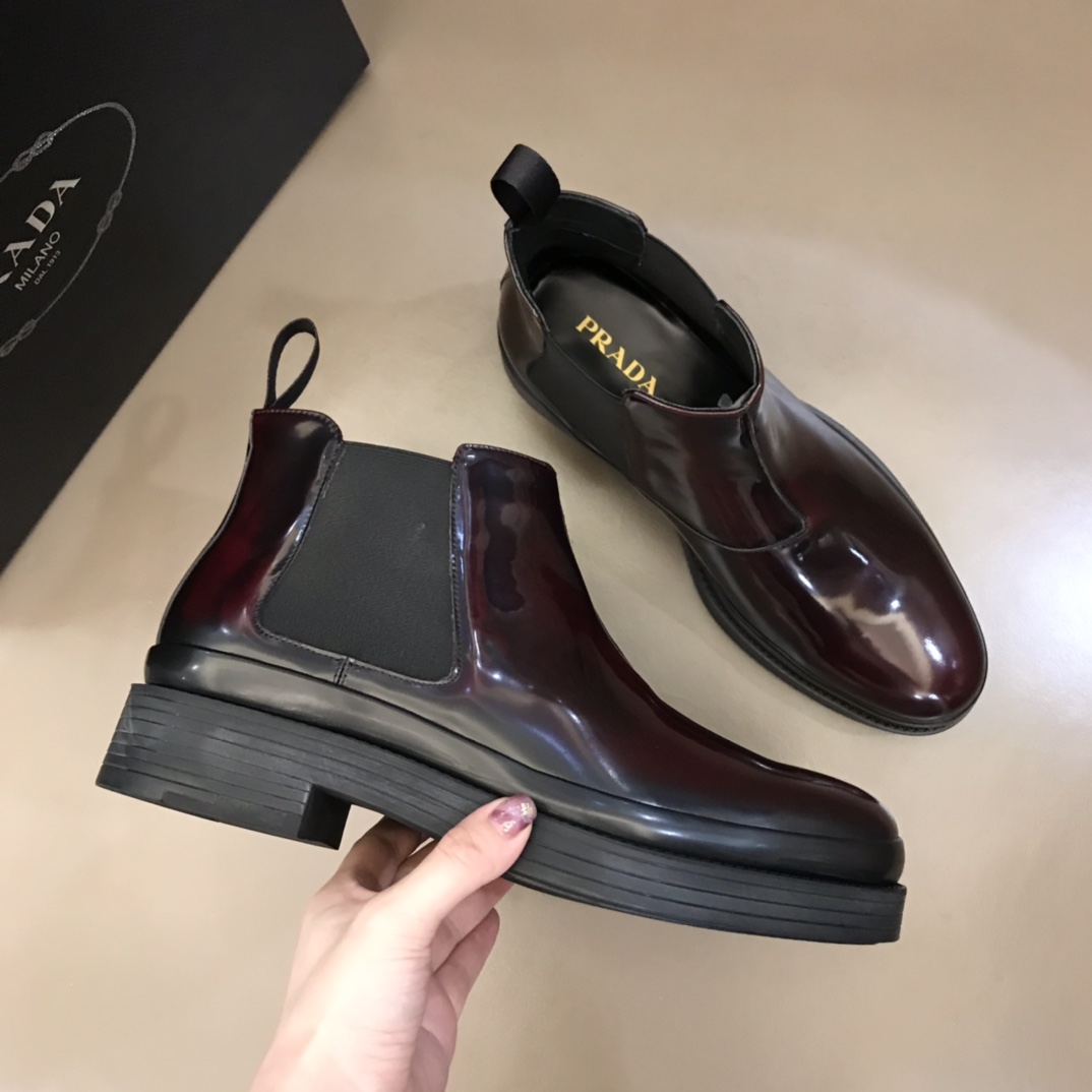 Prada Boot Brushed calf leather Chelsea