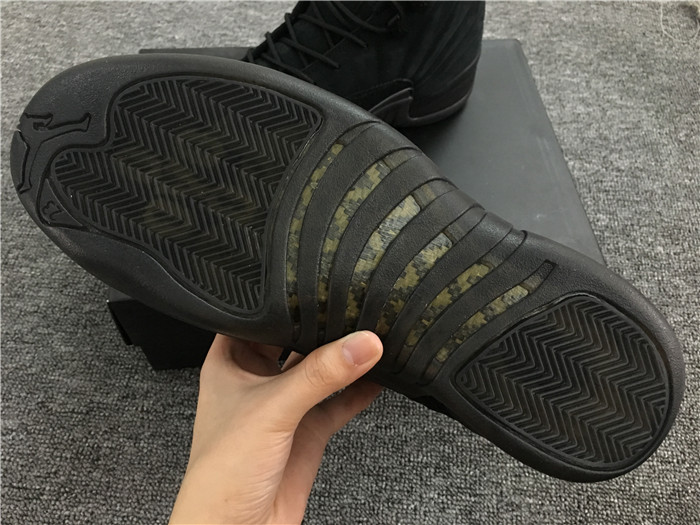 High Quality 2017 Air Jordan 12 Ovo Black/Black-Metallic Gold Sneakers  F85AEC1C4B1D