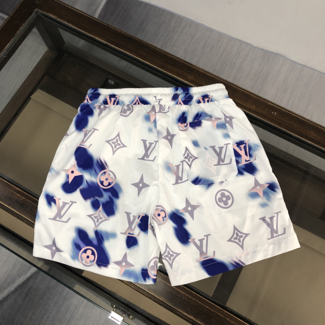 LV fashion show ins hot sale beach shorts