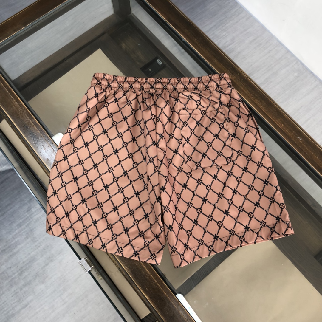 LV fashion show ins hot sale beach shorts