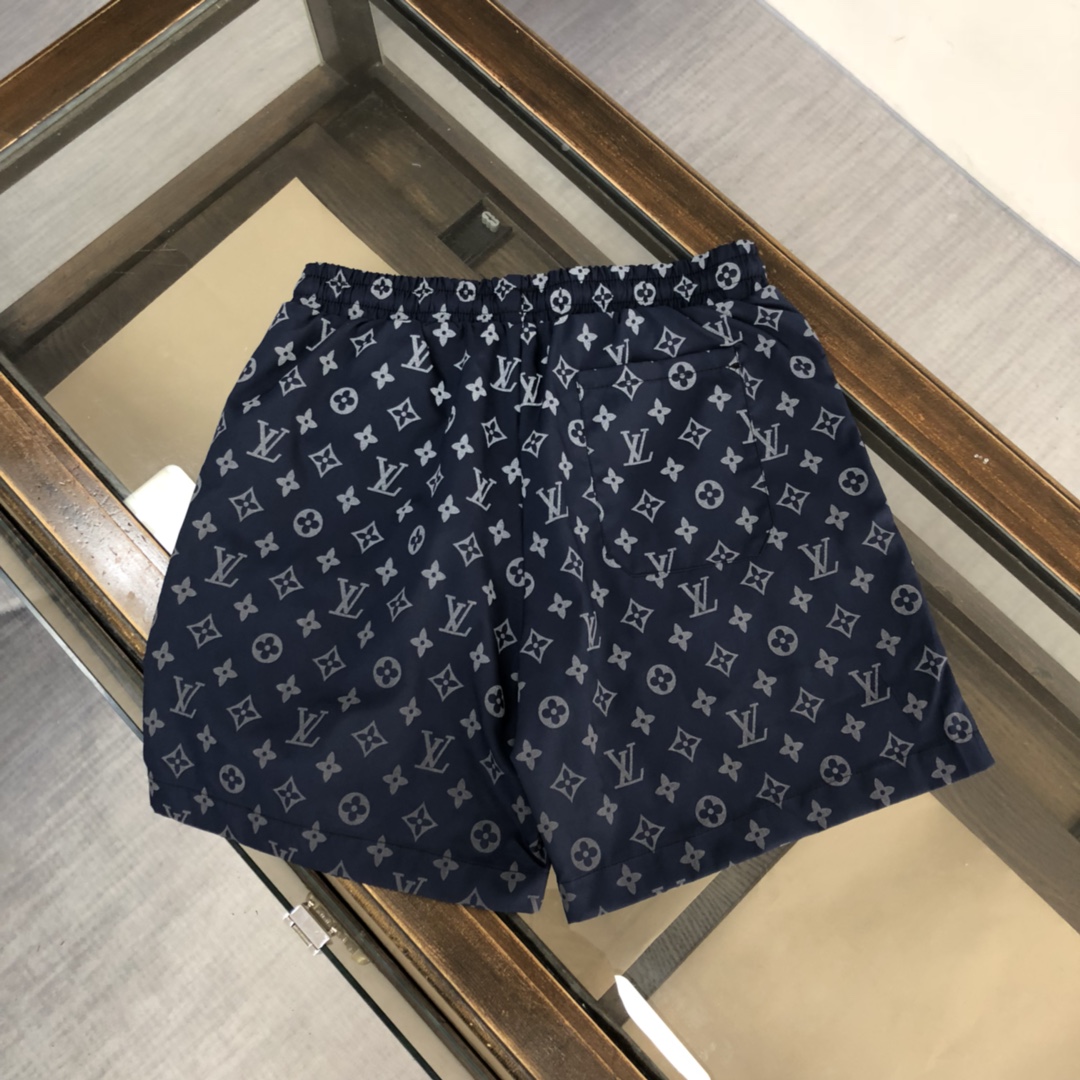 LV fashion show ins hot sale beach shorts