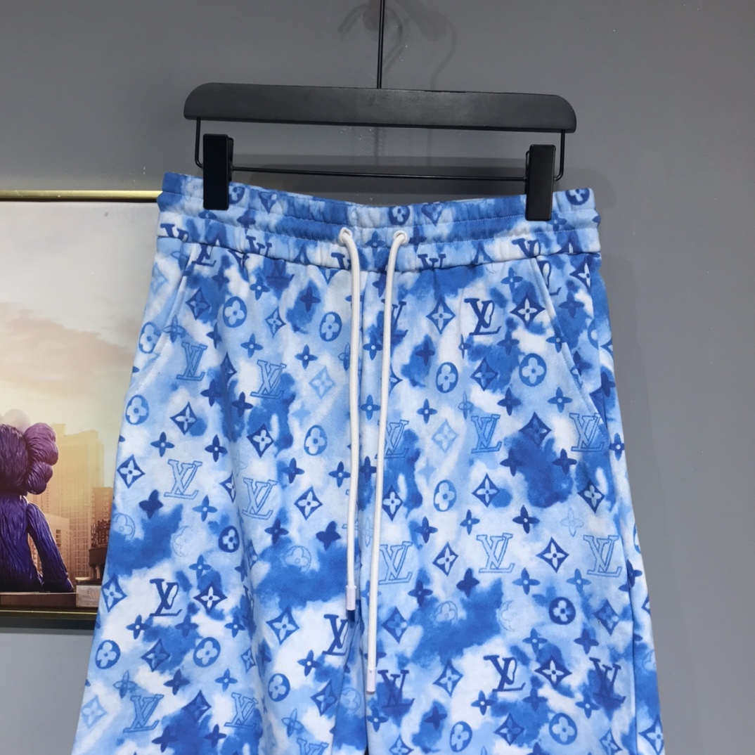 LV 2021ss new arrival watercolor LOGO shorts