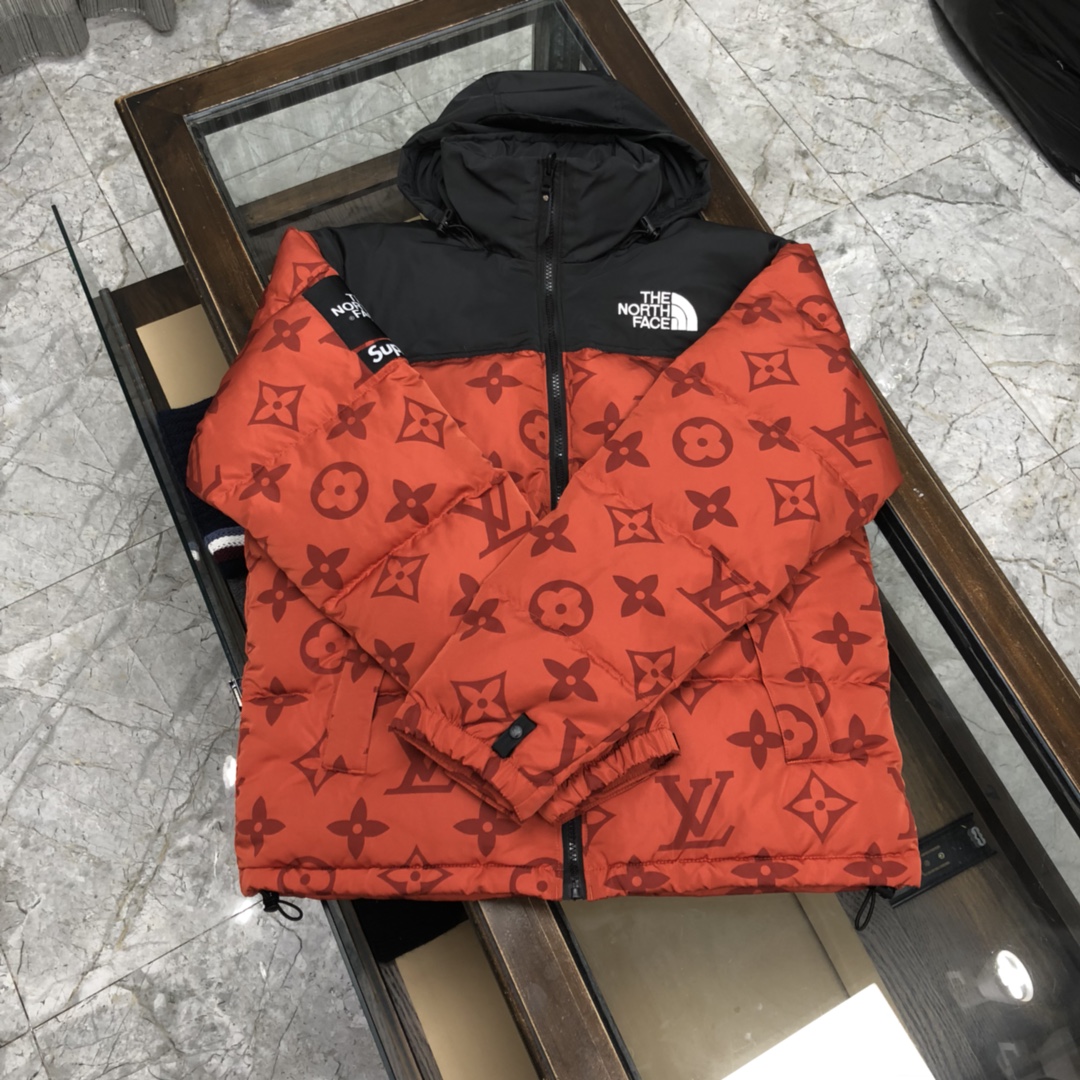Louis Vuitton XThe North Face Down Jacket in Red