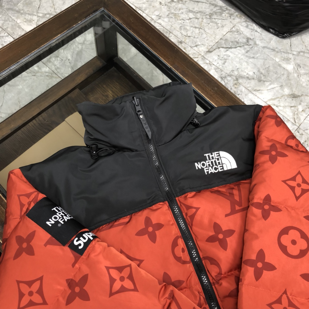 Louis Vuitton XThe North Face Down Jacket in Red
