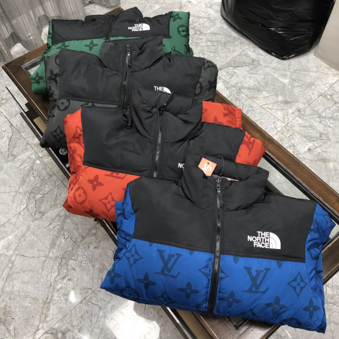 Louis Vuitton XThe North Face Down Jacket in Red