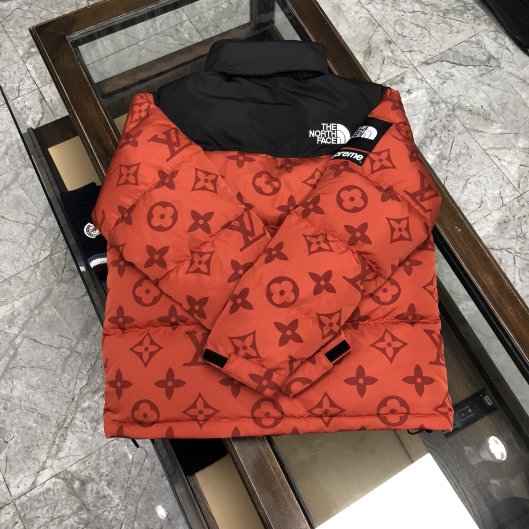 Louis Vuitton XThe North Face Down Jacket in Red