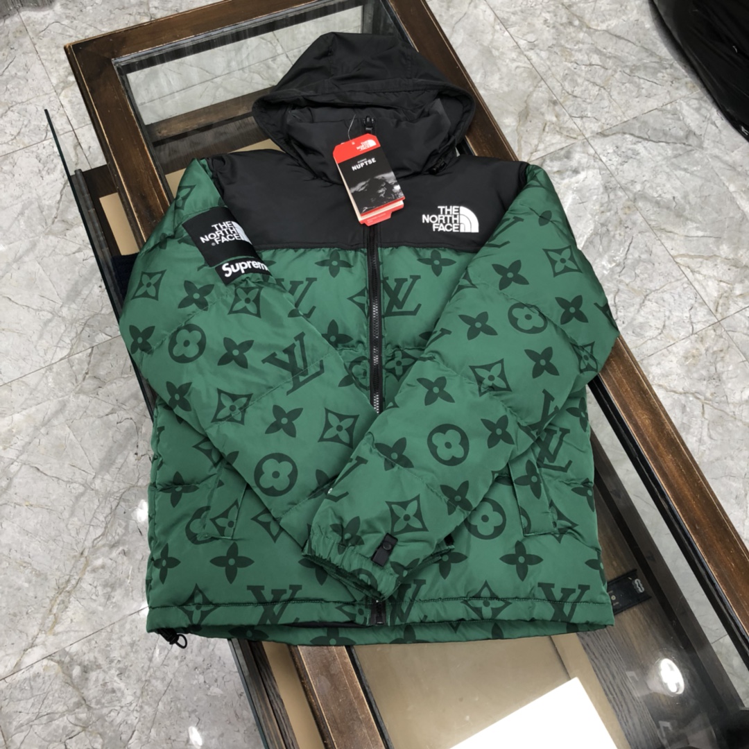 Louis Vuitton XThe North Face Down Jacket in Green