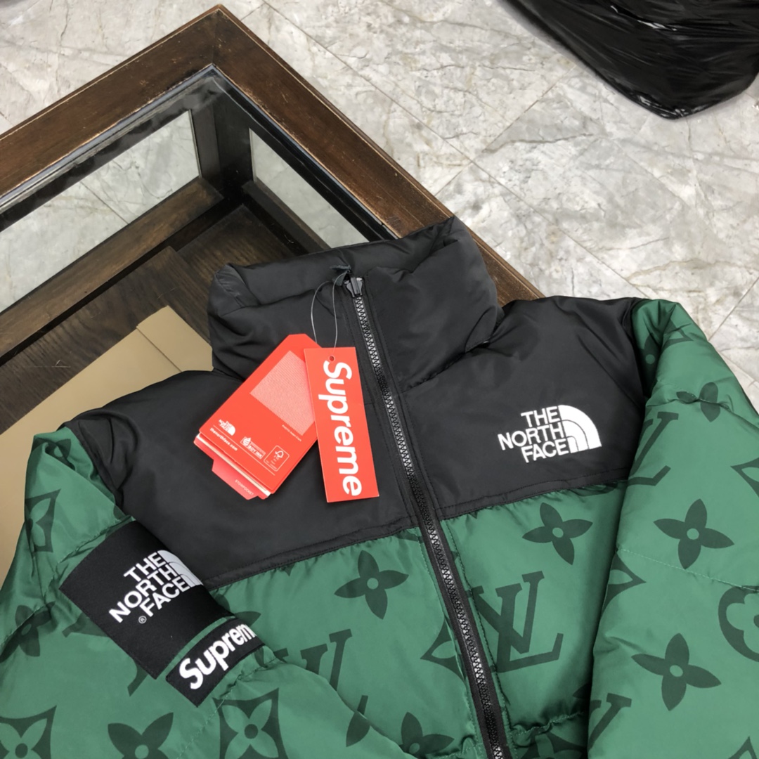 Louis Vuitton XThe North Face Down Jacket in Green