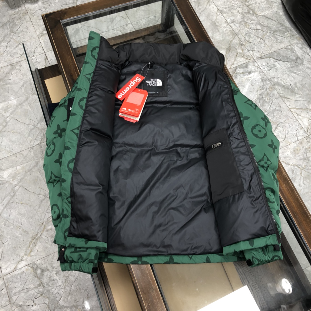 Louis Vuitton XThe North Face Down Jacket in Green