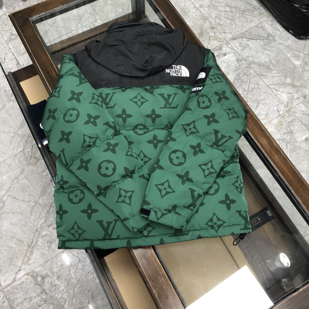 Louis Vuitton XThe North Face Down Jacket in Green