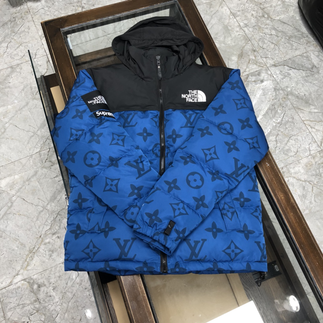 Louis Vuitton XThe North Face Down Jacket in Blue