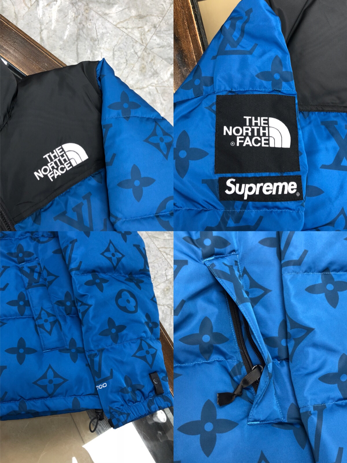 Louis Vuitton XThe North Face Down Jacket in Blue