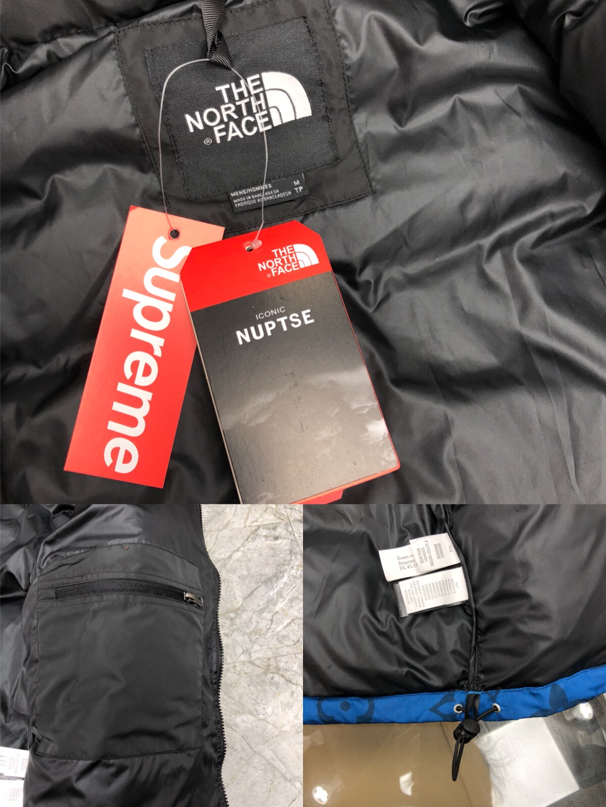 Louis Vuitton XThe North Face Down Jacket in Blue