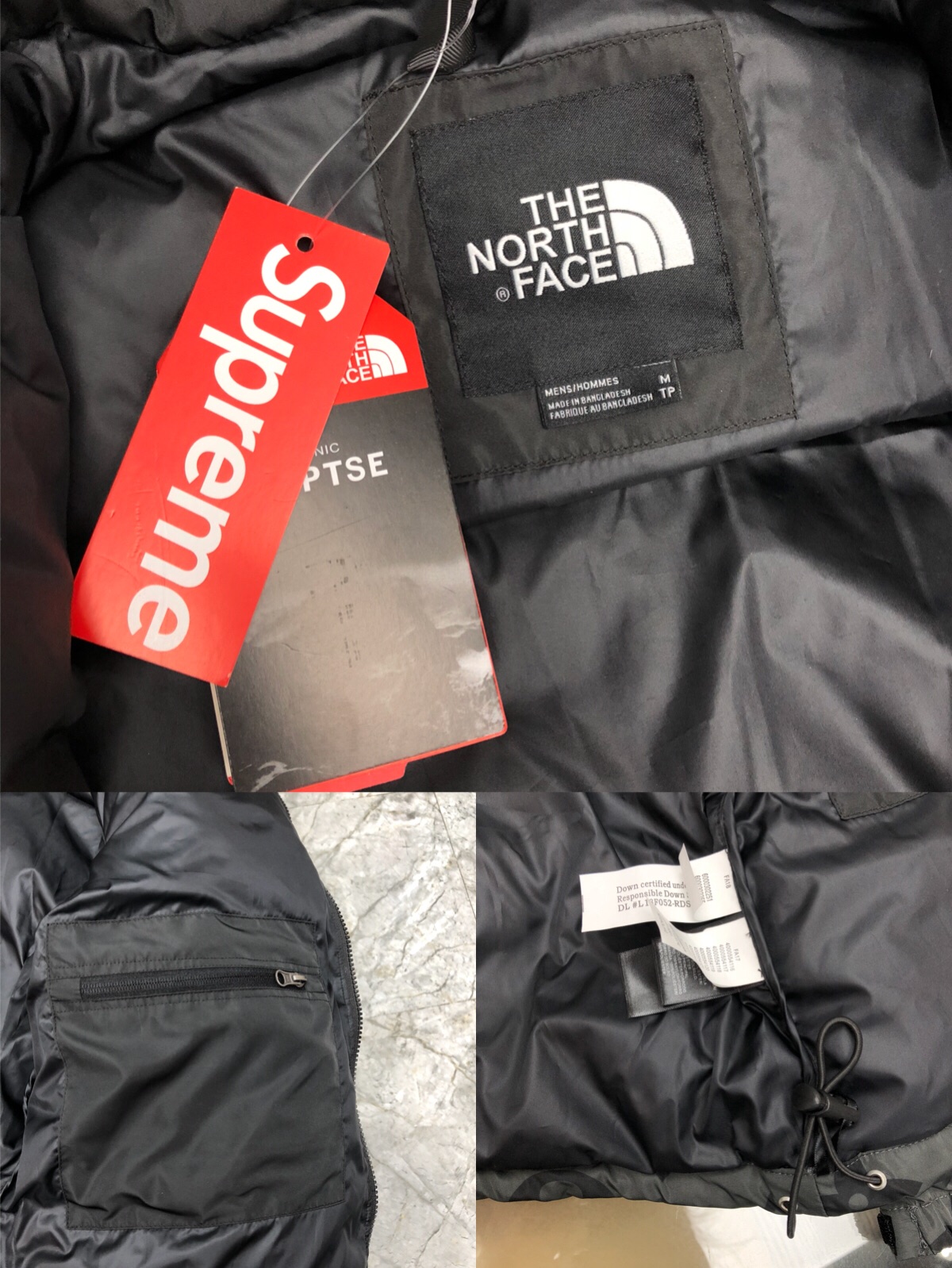 Louis Vuitton XThe North Face Down Jacket in Black