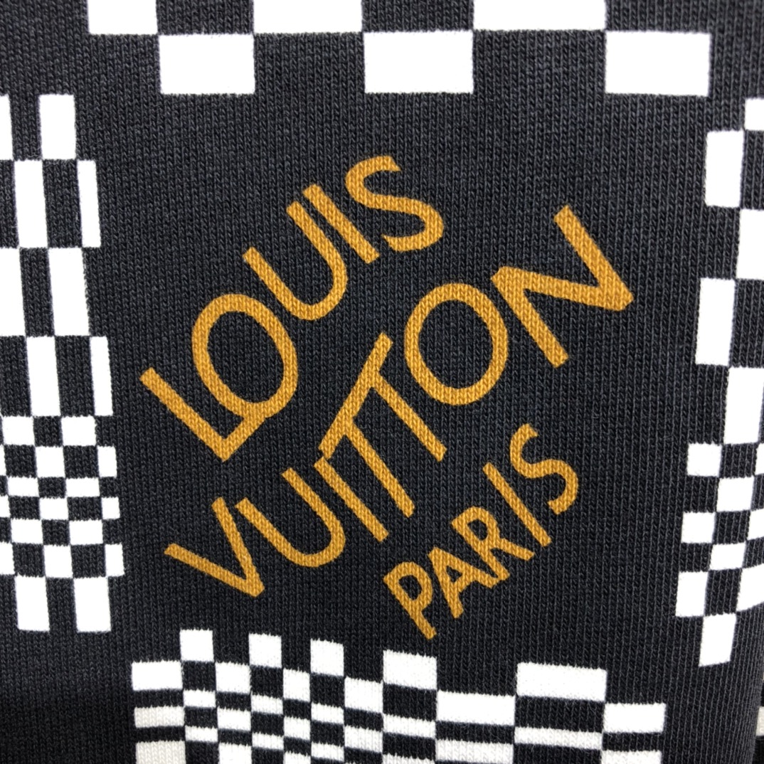 Louis Vuitton Sweatshirt Ribbed Damier Crewneck