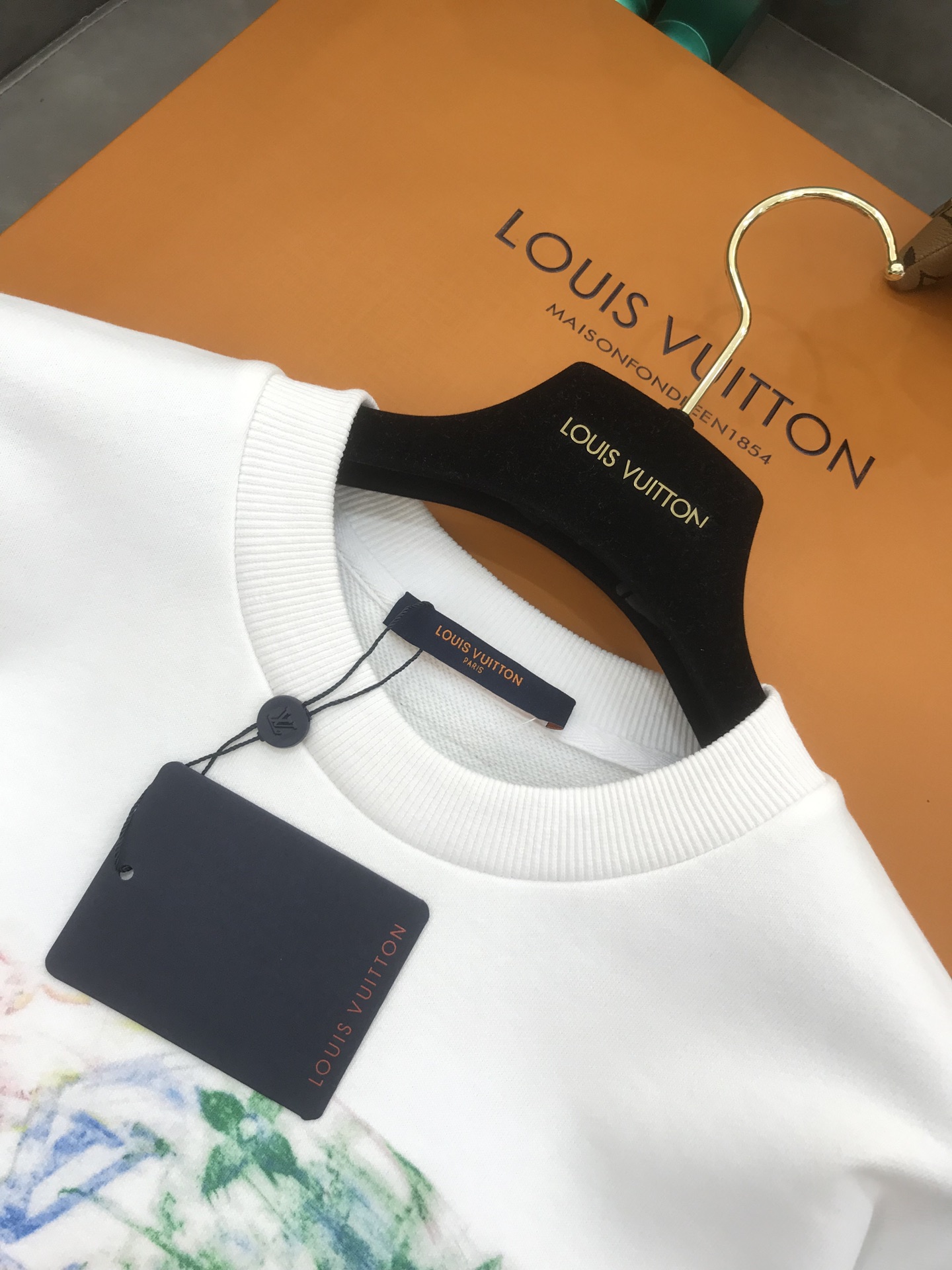 Louis Vuitton Sweatshirt Print in White