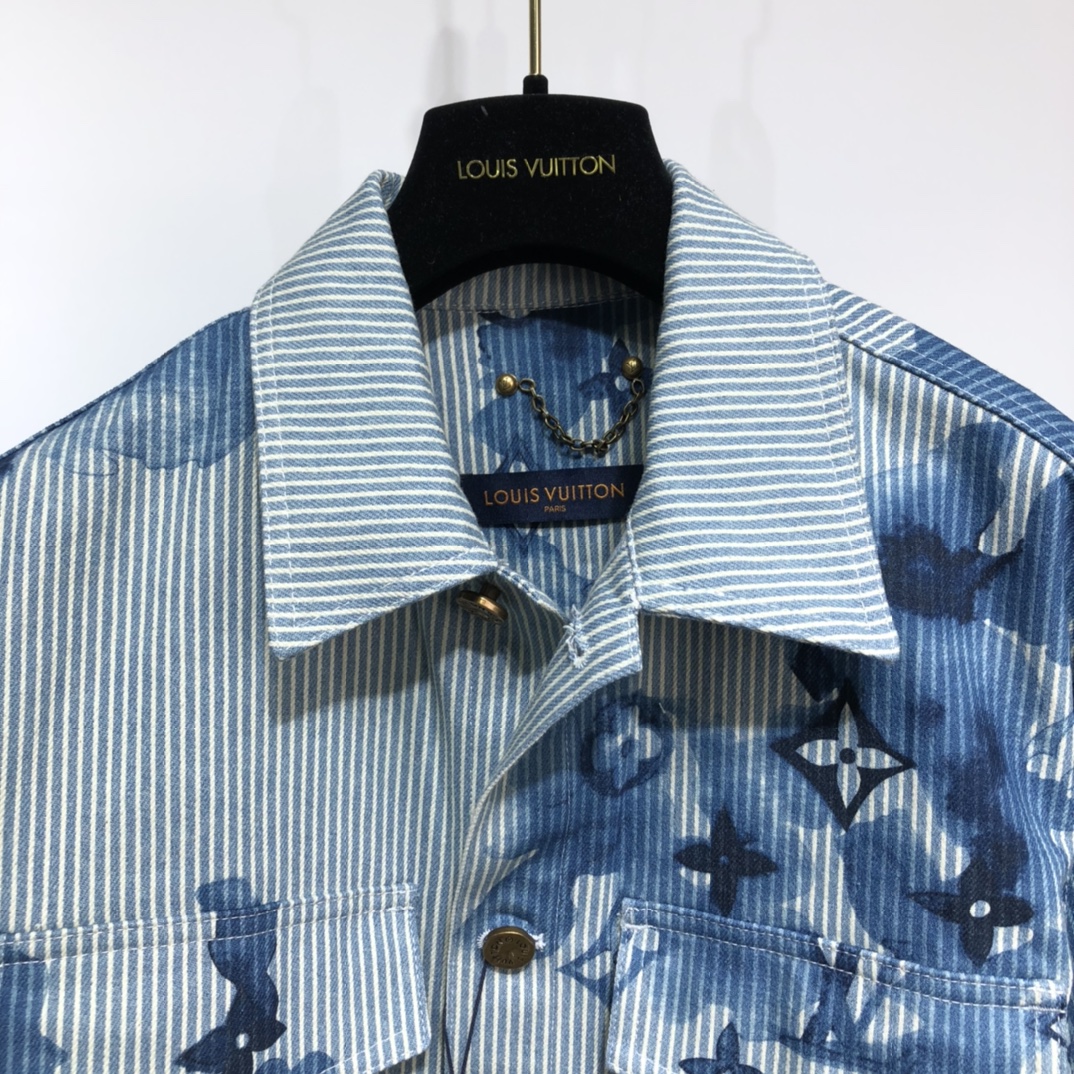 Louis Vuitton Shirt Striped Monogram Workwear