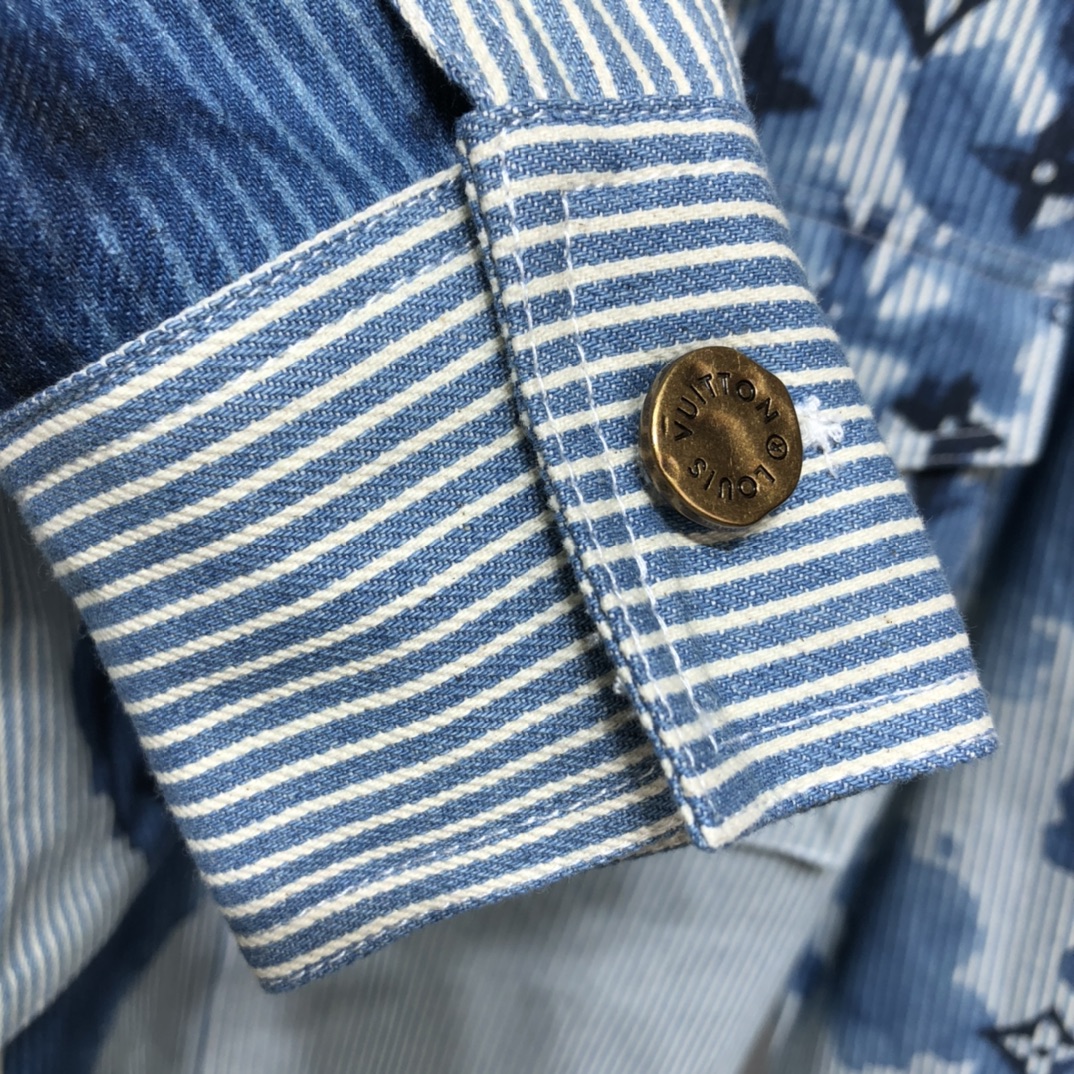 Louis Vuitton Shirt Striped Monogram Workwear