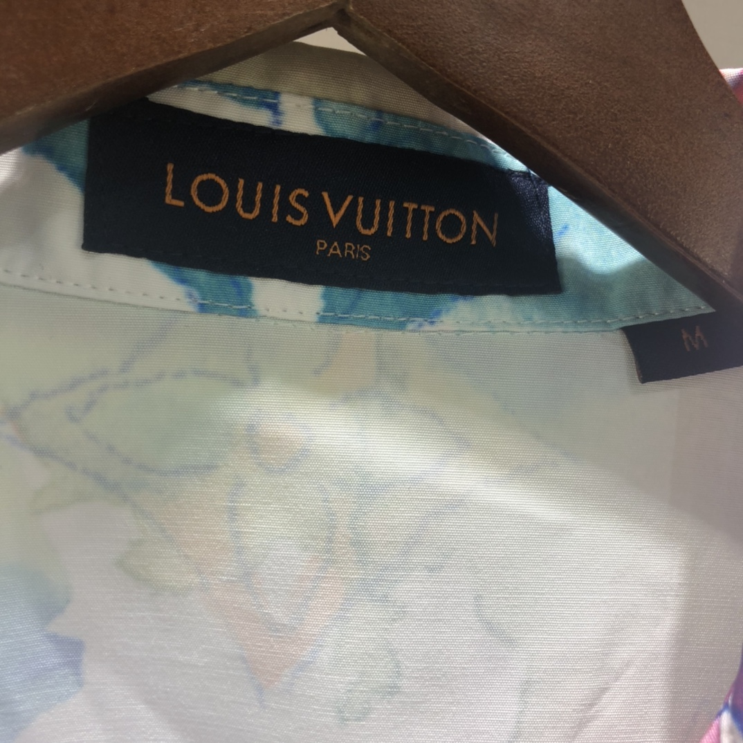 Louis Vuitton Shirt Monogram Buttoned Watercolor