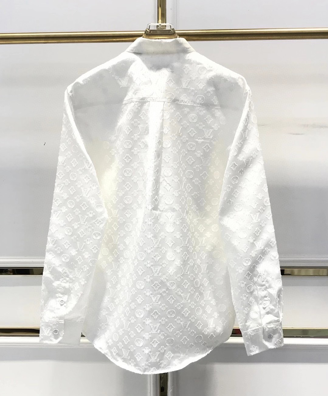 Louis Vuitton Shirt Monogram Buttoned in White