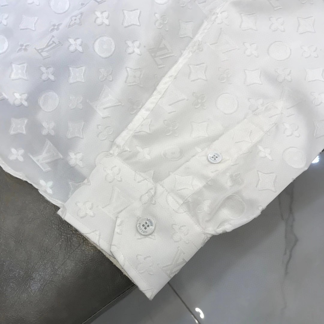 Louis Vuitton Shirt Monogram Buttoned in White