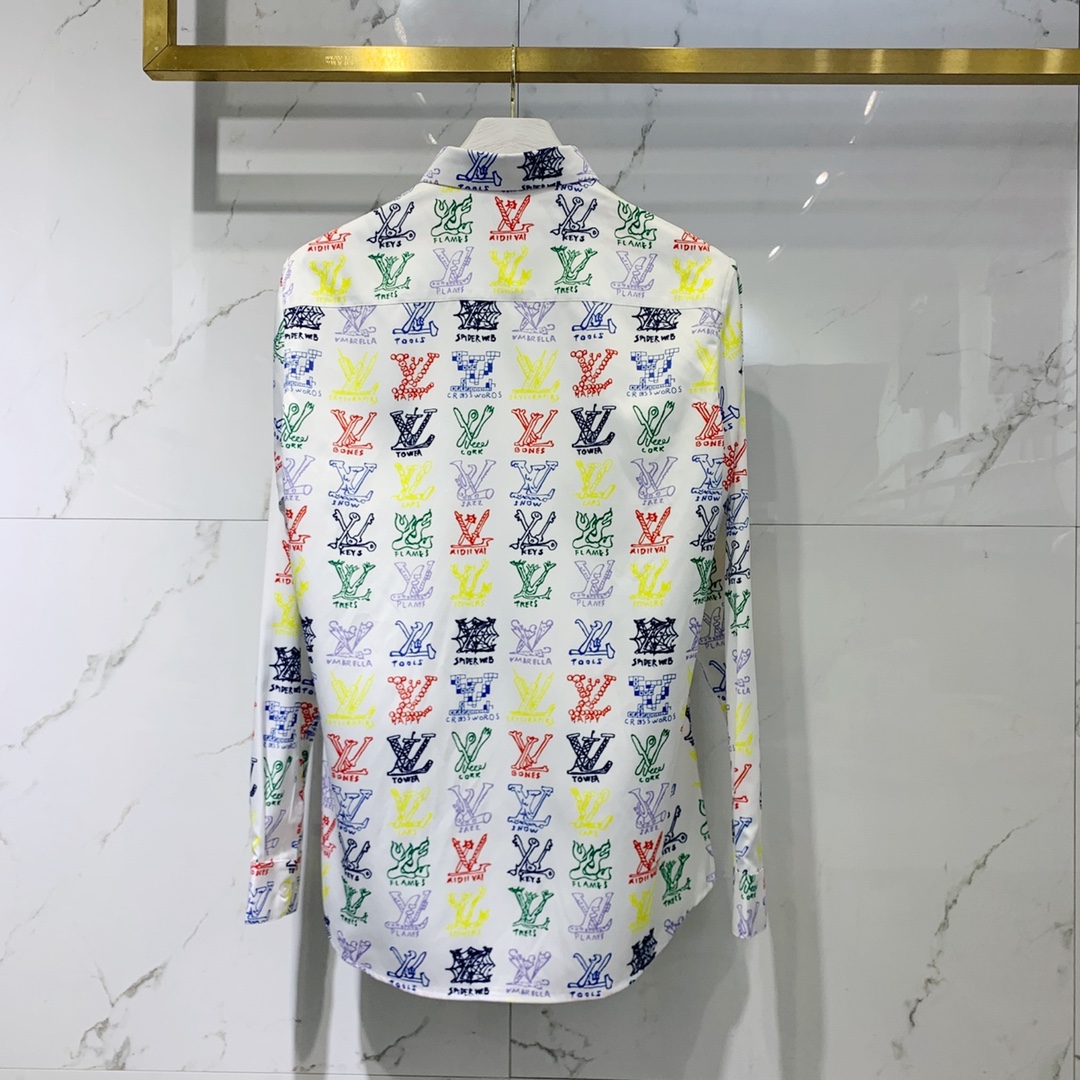 Louis Vuitton Shirt Monogram Buttoned in White