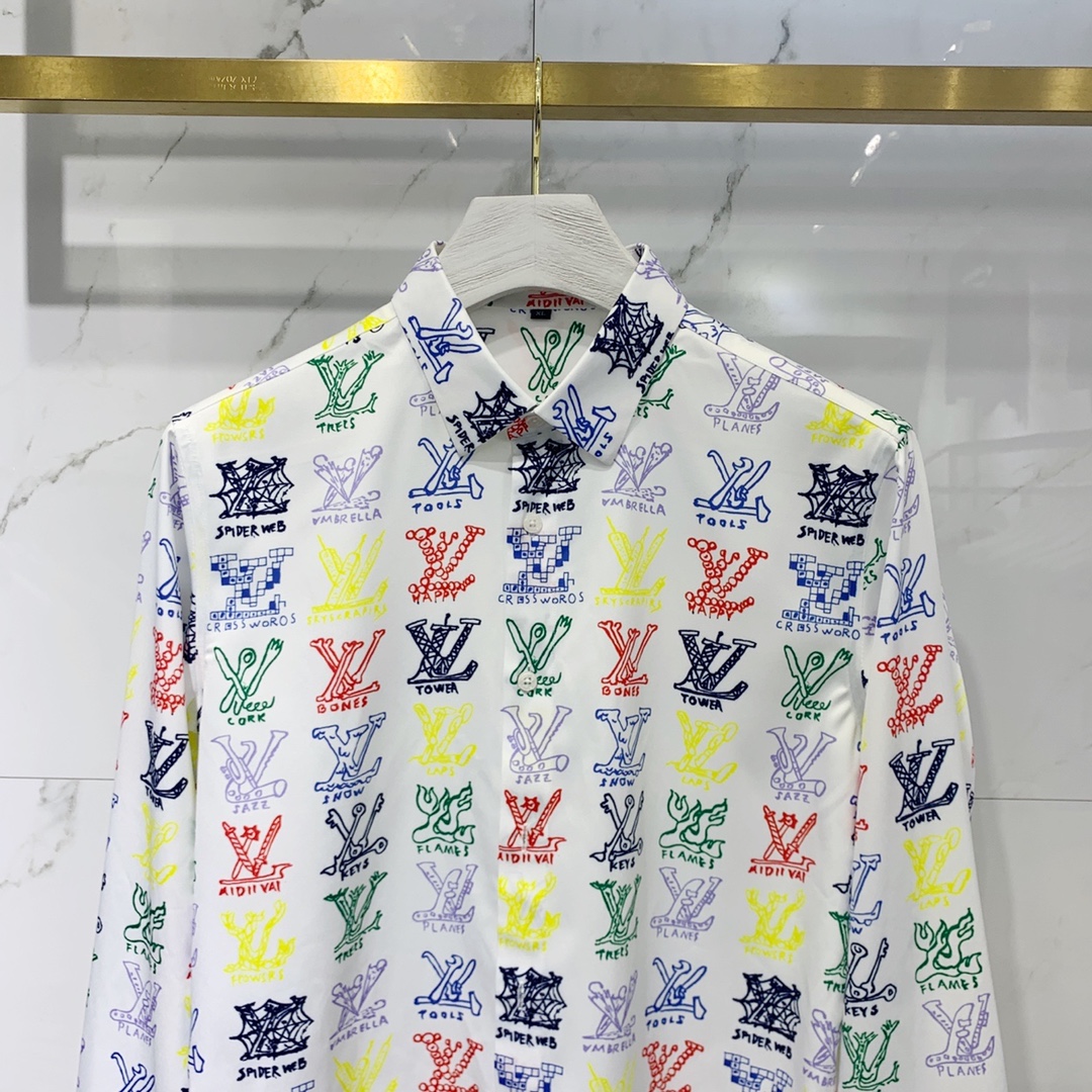 Louis Vuitton Shirt Monogram Buttoned in White