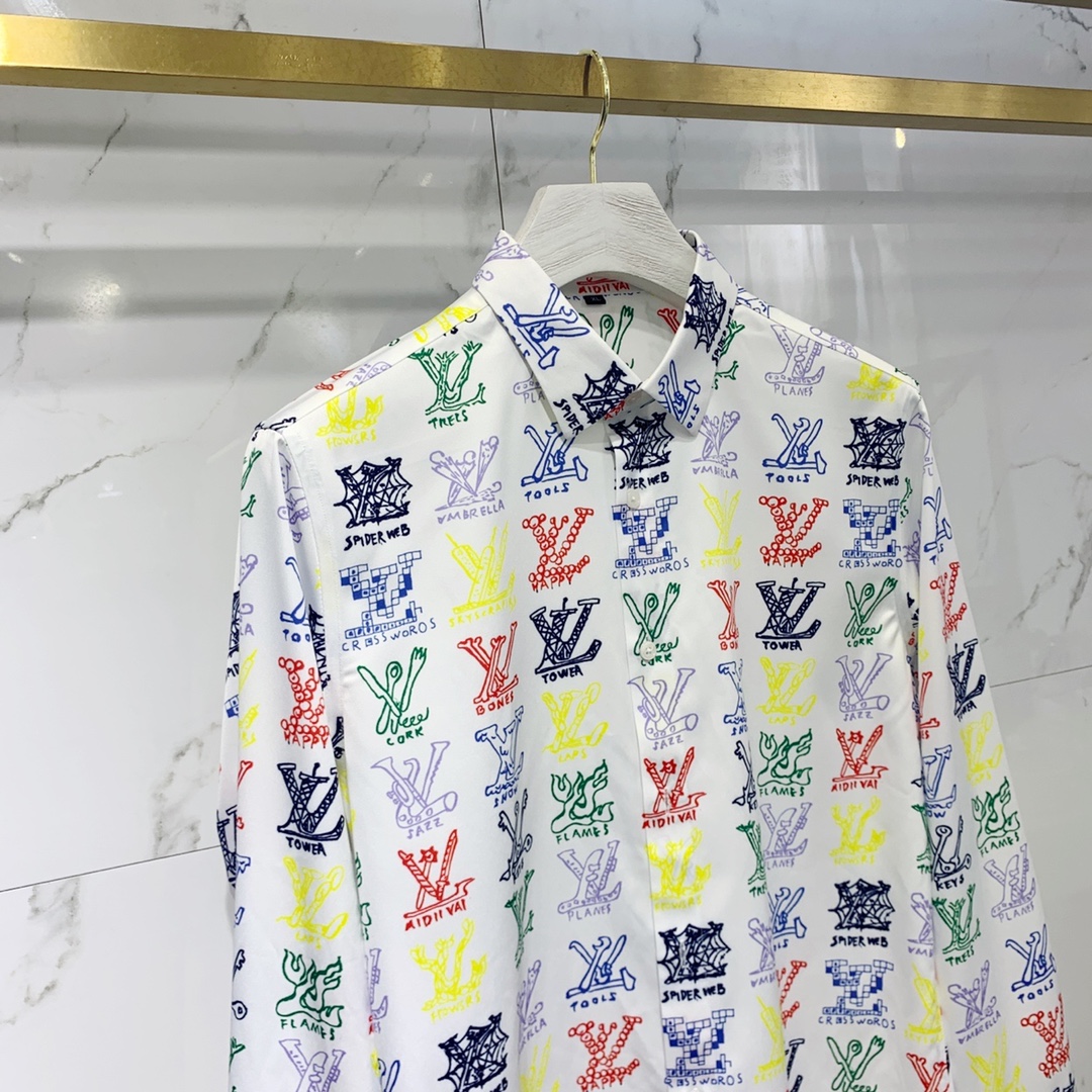 Louis Vuitton Shirt Monogram Buttoned in White