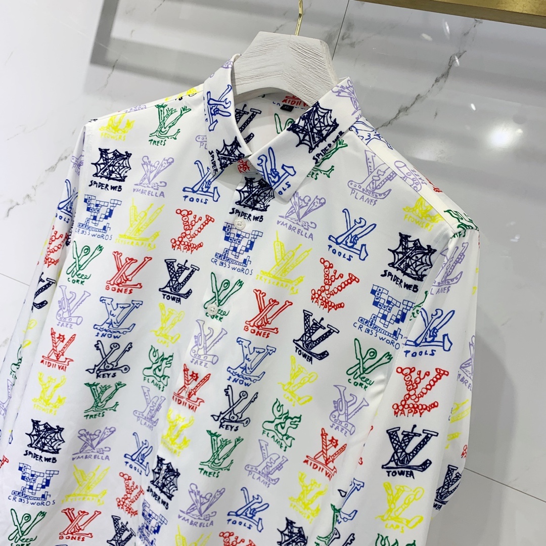 Louis Vuitton Shirt Monogram Buttoned in White