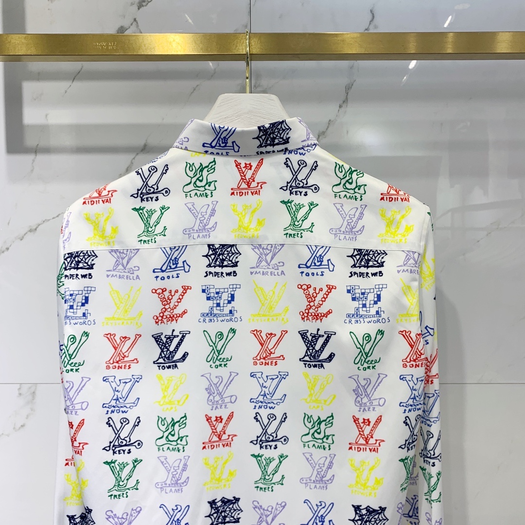 Louis Vuitton Shirt Monogram Buttoned in White